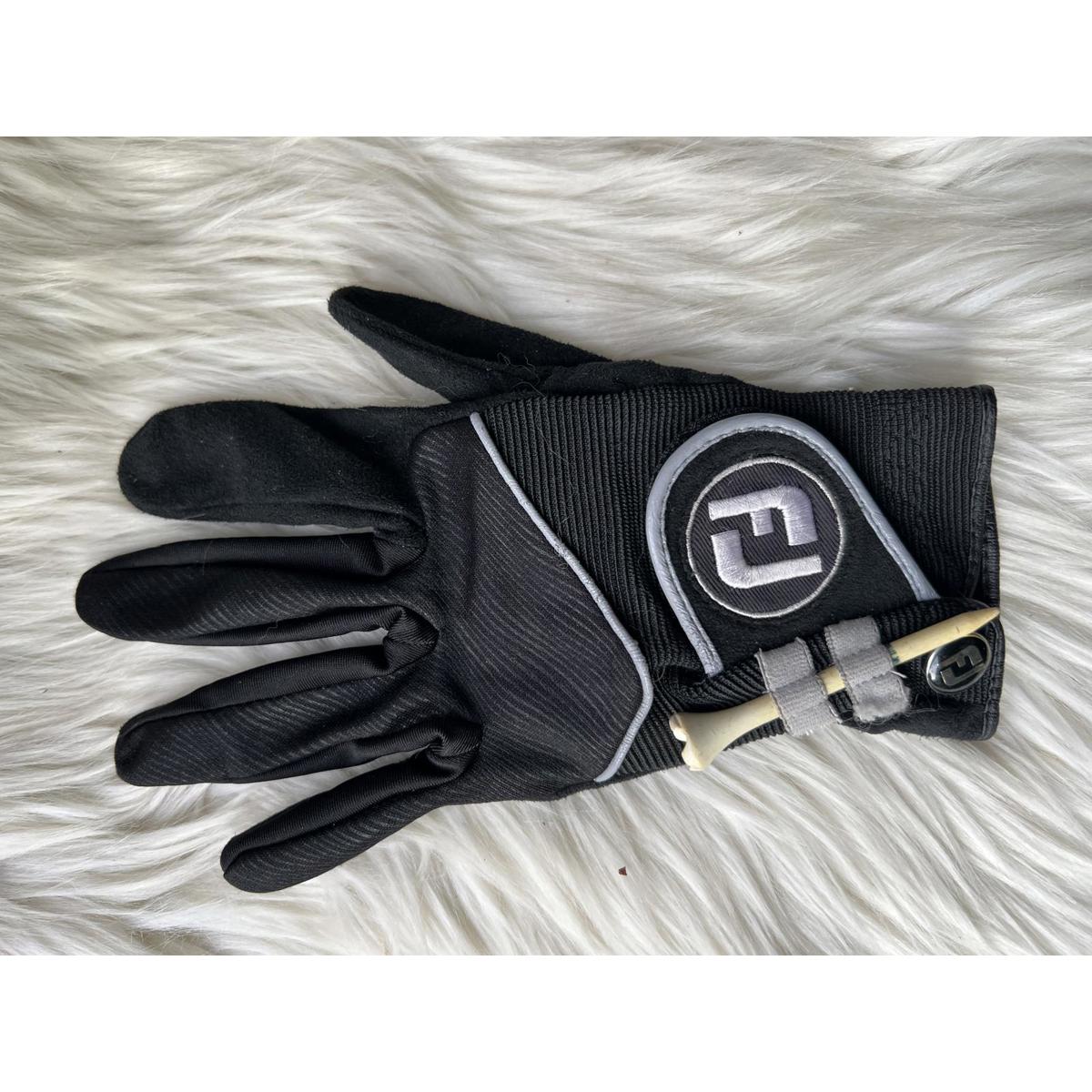 Footjoy Black Golf Left Hand Glove With Tee Holder